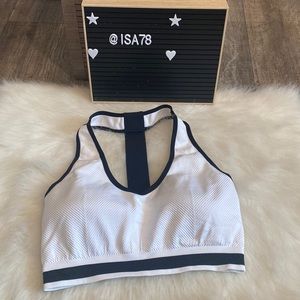 Bella Active racer back ribbed sports bra